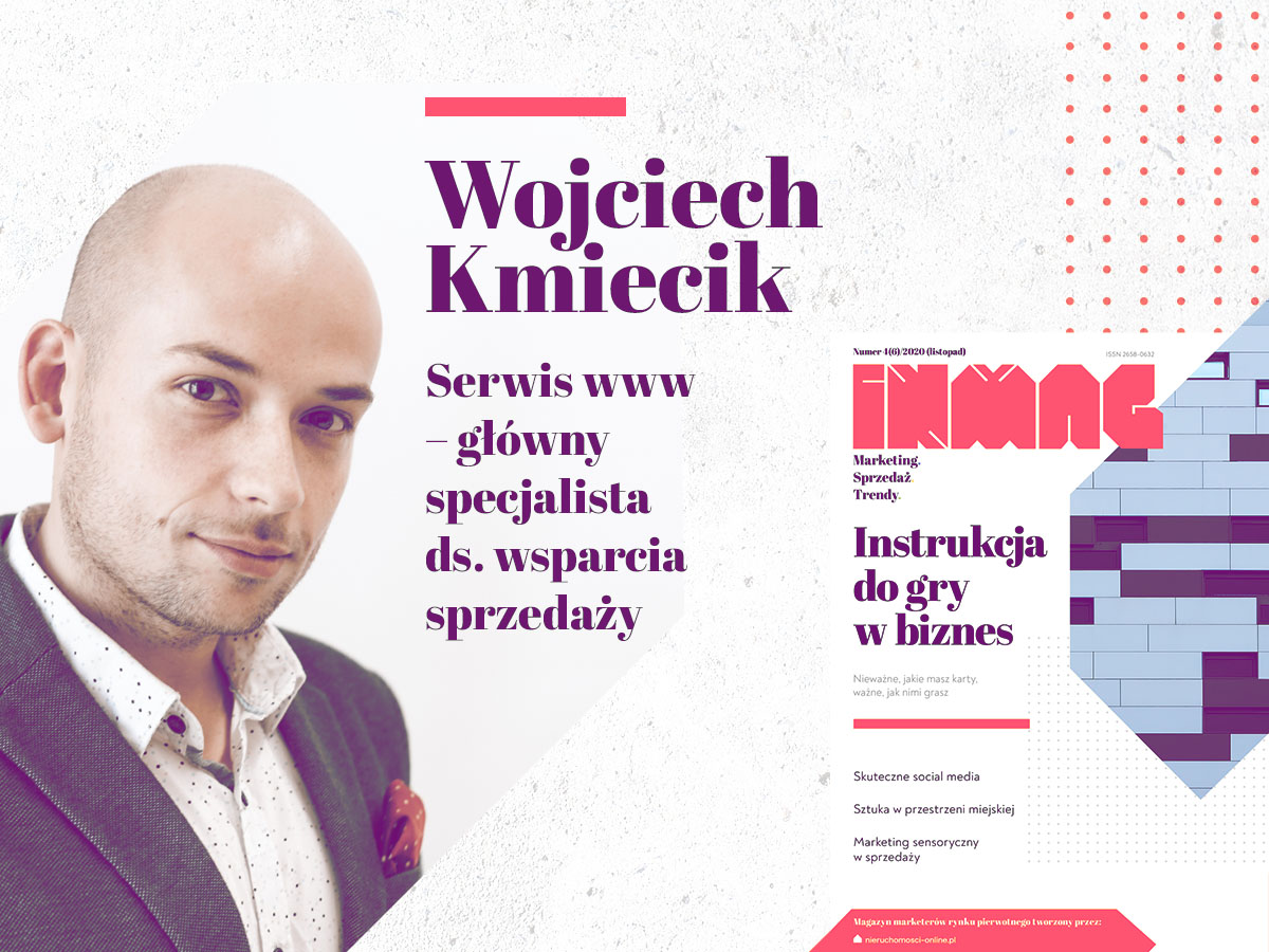 Wojciech Kmiecik w magazynie INMAG